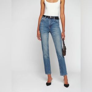 Reformation Liza Ultra High Rise Straight Jeans